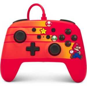 PowerA Enhanced drátový herní ovladač - Speedster Mario (Switch)